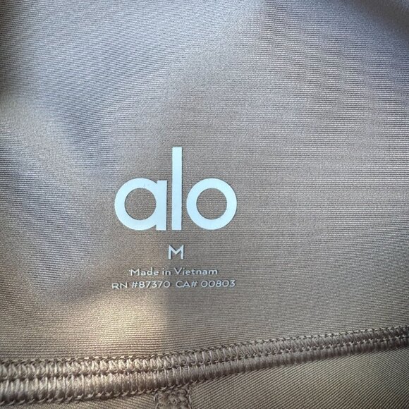 Alo Womens Athletic Workout Stretch Activewear High Waist Leggings Pants M - Picture 2 of 8